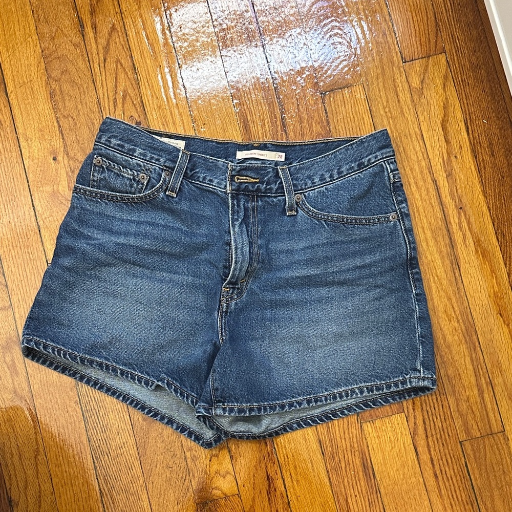 Blue low rise Denim Shorts